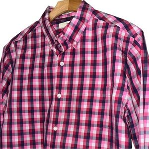 Hawker Rye Stitch Fix Men’s Sz M Pink Purple Plaid Long Sleeve Button Down Shirt